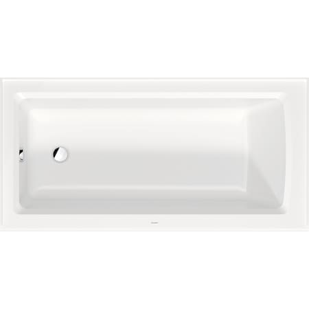 Duravit 60 in L, 29.875 in W, Acrylic, Left 700441000000090